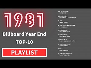 【1981】Billboard Year End TOP-10　Greatest Hits Best Oldies Songs Of 1980s