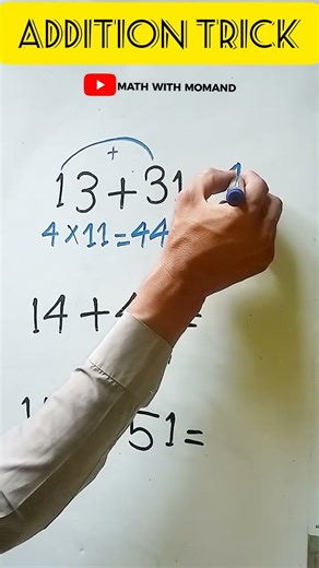 • "Mind-Blowing Addition Shortcut You Never Learned!"