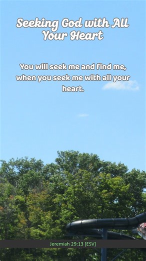 Seeking God with All Your Heart seeking #seekinggod #bible #faith #scripture #verse