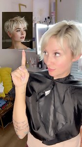 310K views · 1.7K reactions | https://liketk.it/4X5wK How I cut my asymmetrical bixie into the pixie cut I have now. I’ve been excited about styling my hair again since I gave myself this new pixie cut. I didn’t realize I was in a haircut rut till I was out of it.  I left about 4” of length on top, nape and undercut around ears are 1.5”. Fringe is longer than crown. My hair is fine, straight and medium density. | Melissa Bee | Facebook