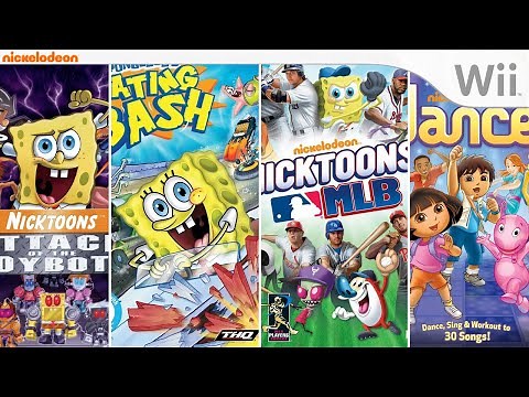 Nickelodeon Cartoon Games for Wii