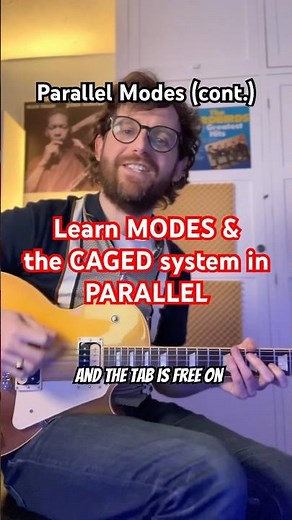 Guitarists can UNLOCK the fretboard with PARALLEL modes of the major scale & the CAGED system