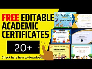 Academic excellence award certificate