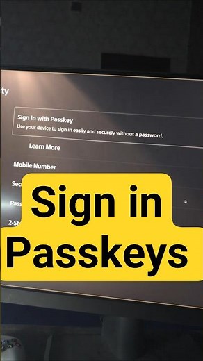 PS5 Sign In With Passkey #PS5 #Passkey #PS5Login #SignInWithPasskey #PlayStation5
