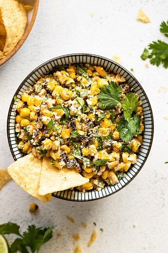 5-Minute Elote Corn Dip