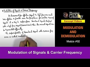 Class 12 Physics | Modulation | #2 Modulation of Signals & Carrier Frequency | For JEE & NEET