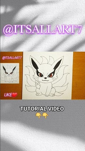 How to Draw Chibi Kurama (Nine-Tails)