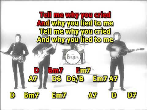 Tell my Why Beatles best karaoke instrumental lyrics chords cover