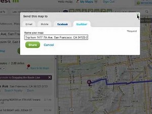 How to share your MapQuest maps