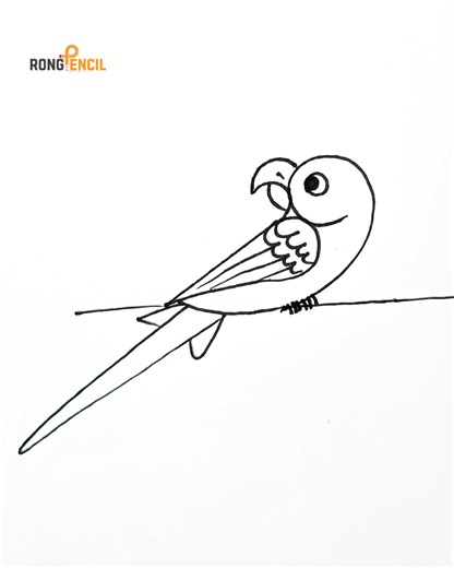 23K views · 170 reactions | Parrot drawing 列 #art #drawing | Rong Pencil | Facebook
