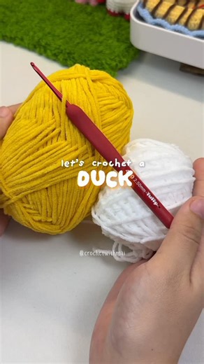 Crochet with Mai on Instagram: "Crocheted this sweet little duck today 🐥💛 The pattern is still unreleased by @crochetedbyjazz 🥰 #crochet #crochetduck #amigurumi #crochetcommunity #crochetersofinstagram #crochetaddict #cutecrochet #handmade #yarnlover #crochettoy #amigurumilove #crochetinspiration"