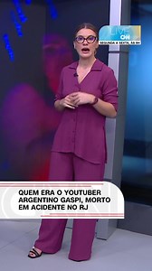 QUEDA DE HELICÓPTEROS NO RJ O youtuber argentino Gaspi Prim, de 23 anos, morreu, na manhã deste domingo (14), durante um acidente aéreo no Recreio dos Bandeirantes, na zona Sudoeste do Rio de Janeiro. Além dele, outras cinco pessoas vieram a óbito após a queda de dois helicópteros. Gaspi acumulava mais de 7 milhões de seguidores nas redes sociais e publicava conteúdos diversos entrevistando pessoa nas ruas de Buenos Aires. #CNNBrasil #RJ #Gaspi #Notícias