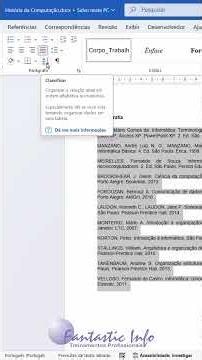 Lista de Referências Conforme ABNT no Word