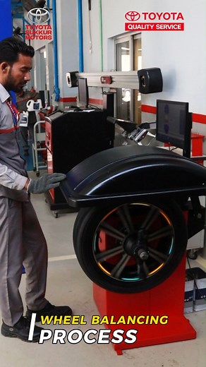 2.6K views · 49 reactions | Glimpses of Wheel Balancing Process at Toyota Sukkur Motors #toyota #wheelbalancing #wheelalignment #qualityservice #toyotasukkurmotors #WheelCheck #ToyotaPakistan #carservice #Sukkur #Reel | Toyota Sukkur Motors | Facebook