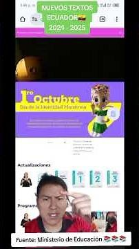 NUEVOS TEXTOS O LIBROS DEL MINISTERIO DE EDUCACIÓN DEL ECUADOR 2024-2025