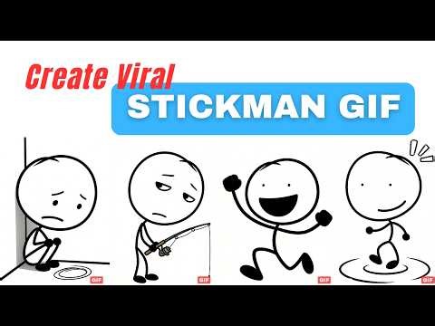How I Make Viral Stickman Animations | AI GIF Animation Tutorial