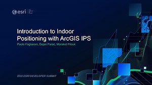 Introduction to Indoor Positioning with ArcGIS IPS