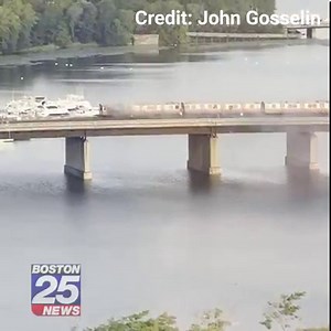 58K views · 777 reactions | This Orange Line train went up in flames while traveling over the Mystic River. A witness says the train "engulfed very quickly." Story here: boston25.com/3v4Qpxa | Boston 25 News | Facebook