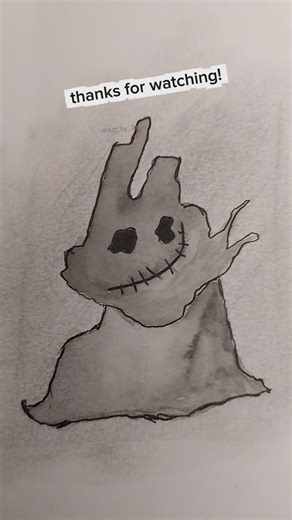 Watercolor blotch creature. #youtube #art #halloween