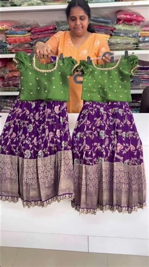 customised kids lehangas #reels #maggamwork #fashion #indianhandlooms