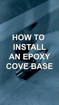 How To Install An Epoxy Cove Base