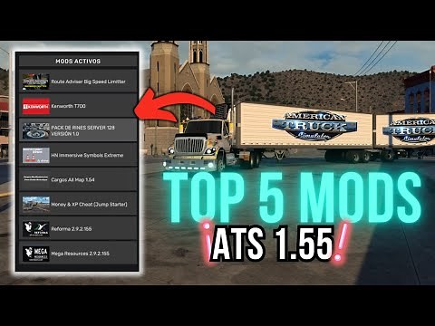 🚛 TOP 5 EPIC MODS for ATS 1.55 that CHANGE EVERYTHING! 😱 | 🚨 Trucks, Realism, Infinite Money 💸