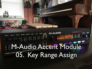 M-Audio Accent Module - Key Range Assign