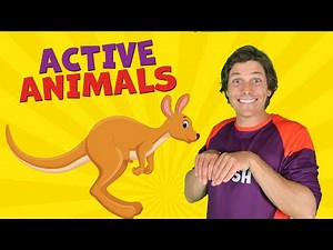 Hop Like a Kangaroo & Count 1-10 | Coach Josh Active Animals for Toddlers & Preschoolers