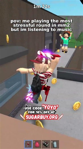 THIS WAS SO SCARY😨😭 #mm2 #murdermystery2 #roblox