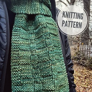 Scarf KNITTING PATTERN / Thoughts of You / Scarf Knitting Pattern for Worsted 4 Weight Yarn / Reversible Shawl Knit Pattern (PDF Pattern) - Etsy
