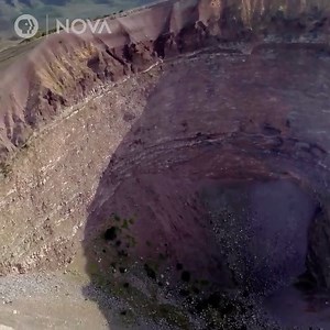 To monitor this volcano, scientists need to climb down into its massive crater, which is nearly 1,000 feet deep. Watch them descend: | NOVA l PBS