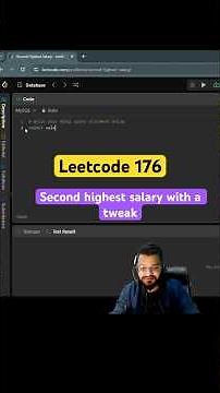 Leetcode 176 - Second highest salary with a tweak #sql #coding #sqlserver