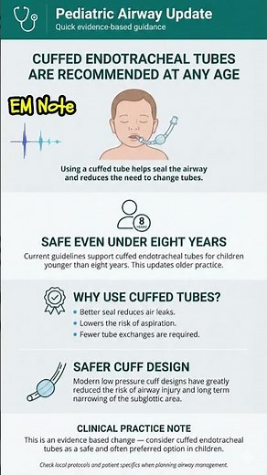 Cuffed ETTs are recommended for patients of any age