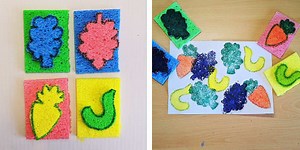 Fruit and Vegetables Stamps | Food Crafts