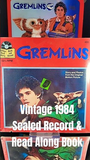 Vintage SEALED 1984 Gremlins Record #nostalgia #80skids #80smusic #80stoys #genx #records #80smovies