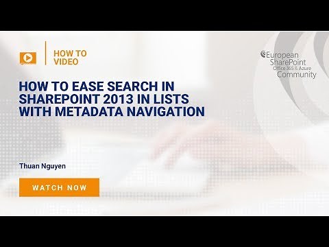 How to Ease Search in SharePoint 2013 in Lists with Metadata Navigation