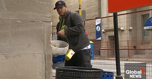 Regina Downtown Clean Team sweeping to provide welcoming environment
