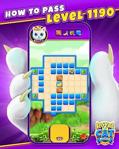 How to pass level 1190? ▶️ https://royalpuzzle.co/PlayNow | Royal Cat Puzzle