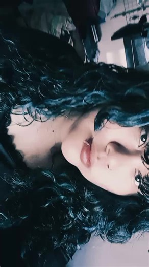 blue and curly hair. #rammstein #akirasot #fyp