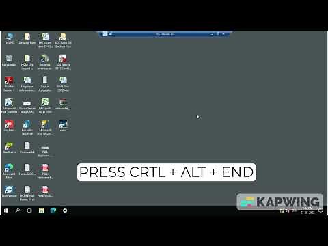 How to send CRTL+ALT+Delete on Remote Desktop PC