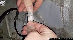 Cleaning or Replacing the Front ABS Wheel Speed Sensor - Peugeot 307