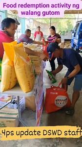 125K views · 2.5K reactions | Food redemption activity ng walang gutom program #WalangGutomProgram #BawatBuhayMahalagaSaDSWD #fyp #everyone #DSWD #highlights | 4ps update DSWD staff | Facebook
