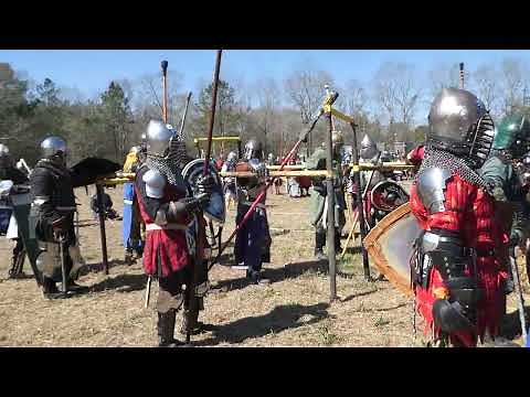 Town Battle, Gulf Wars 2025 Heavy Armored Combat. SCA Rattan Fighting. 3.11.25