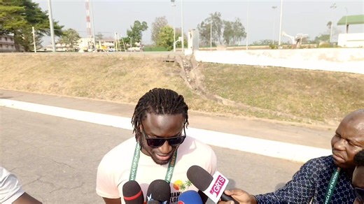 Former Captain Pa Modou Jagne who is currently attending the AFCON 2023 as one of the CAF legend/ambassadors. | Star TV - The Gambia