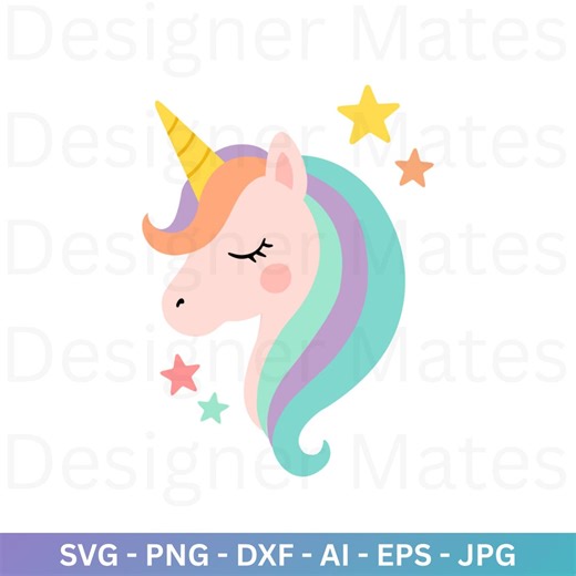 Unicorn SVG, Unicorn Head Svg, Unicorn Clip Art, Unicorn Png, Unicorn Face SVG, Cute Unicorn SVG - Etsy Israel