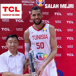 📽️ Salah Mejri's AMAZING performance (22 PTS.,15 REBS. & 5 BLKS.) in Fédération tunisienne de basket ball 🇹🇳's important win led him to become the TCL Player of the Game from #TUNIRI! #BornToLead | FIBA Basketball World Cup