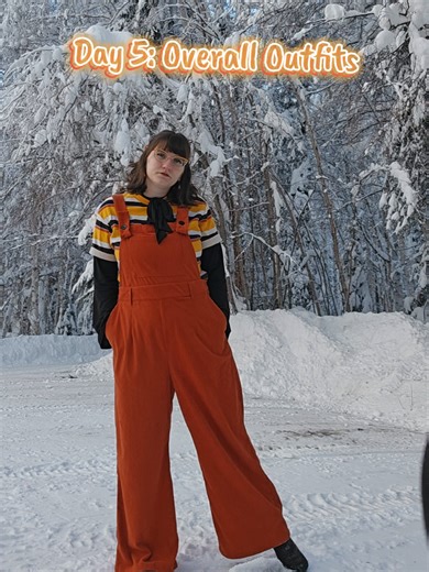 Trying to stay sane by wearing favorite colors and listening to comfort music🧡and day 5 of styling every pair of overalls I own #fitcheck #overalls #semisonic #wtfishappening #style