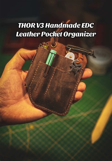THOR V3 Handmade EDC Leather Pocket Organizer Overview