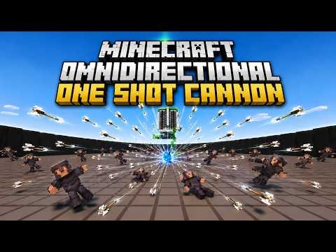 Minecraft Omnidirectional One Shot Arrow Cannon || LY LUFFY
