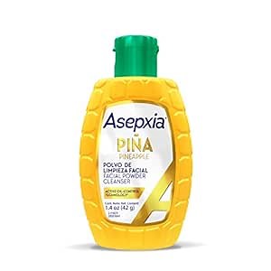 Asepxia Facial Cleanser Powder, Non-Abrasive Exfoliating Face Wash with Natural Pineapple Enzyme, Gentle Water-Activated Foaming Lather for Oily Skin, 1.4 oz